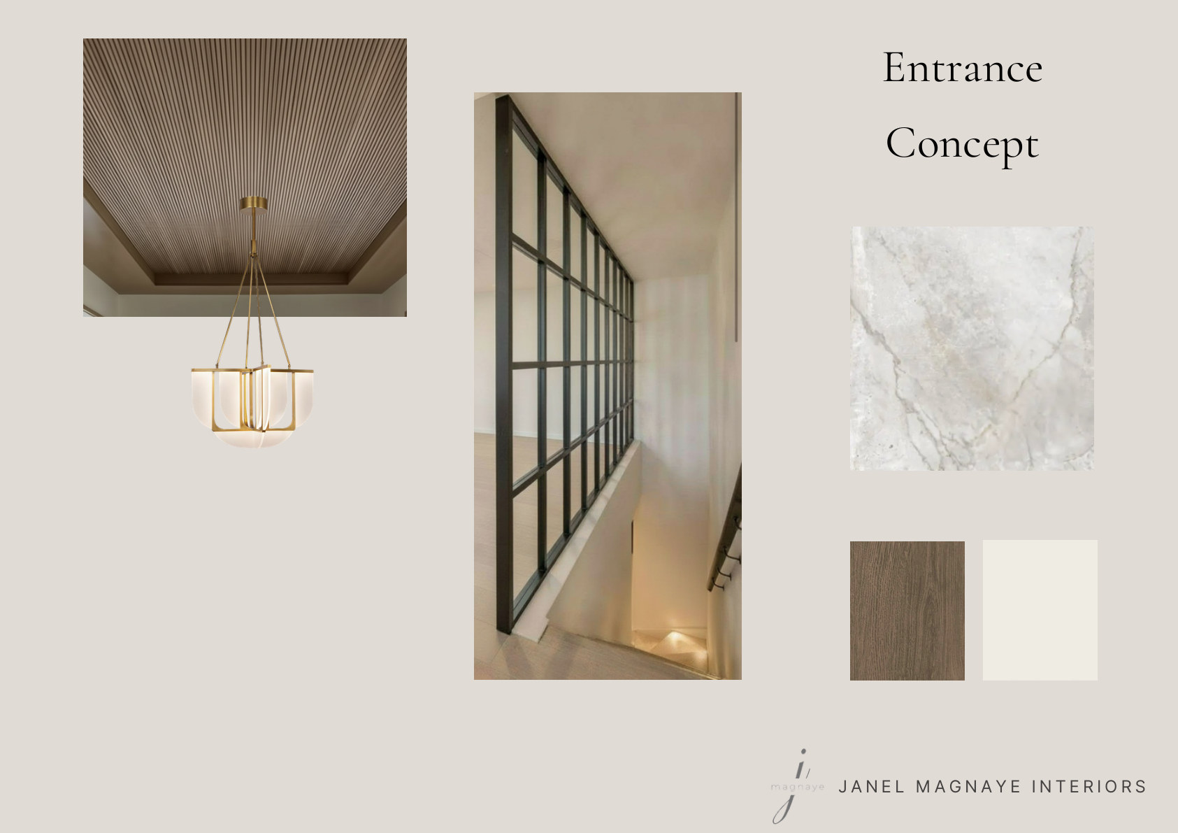 Entrance concept board by Janel Magnaye Interiors